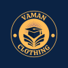 Blue and Yellow Modern vaman clothing Logo